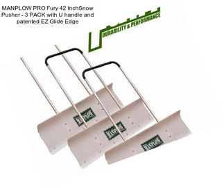 MANPLOW PRO Fury 42 InchSnow Pusher - 3 PACK with \