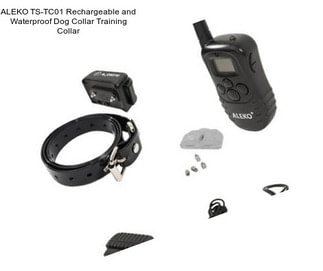 ALEKO TS-TC01 Rechargeable and Waterproof Dog Collar Training Collar