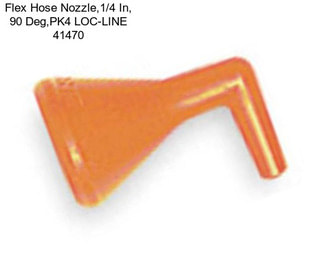 Flex Hose Nozzle,1/4 In, 90 Deg,PK4 LOC-LINE 41470