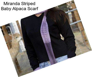 Miranda Striped Baby Alpaca Scarf