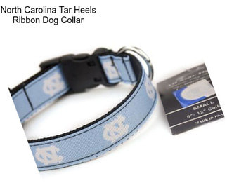 North Carolina Tar Heels Ribbon Dog Collar