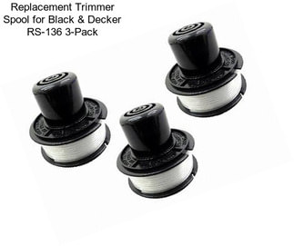 Replacement Trimmer Spool for Black & Decker RS-136 3-Pack