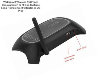 Waterproof Wireless Pet Fence Containment 1 /2 /3 Dog Systems Long Remote Control Distance US Plug