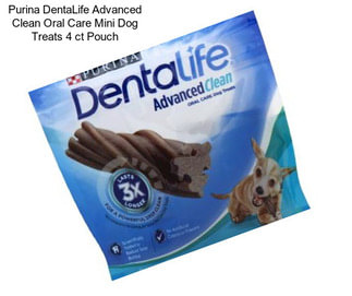 Purina DentaLife Advanced Clean Oral Care Mini Dog Treats 4 ct Pouch