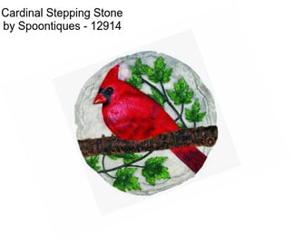 Cardinal Stepping Stone by Spoontiques - 12914