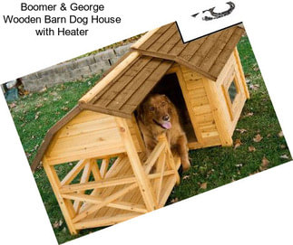 Boomer & George Wooden Barn Dog House with Heater