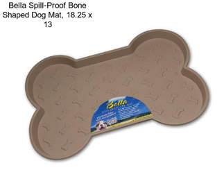 Bella Spill-Proof Bone Shaped Dog Mat, 18.25\
