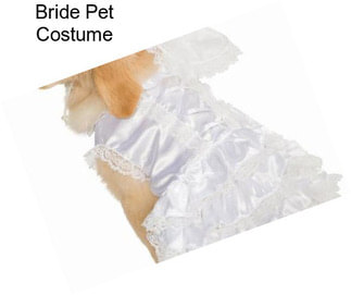 Bride Pet Costume