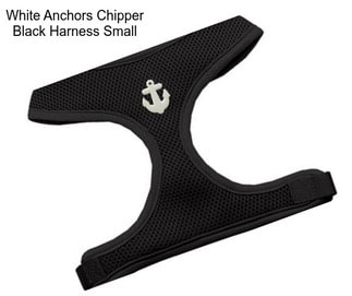 White Anchors Chipper Black Harness Small