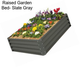 Raised Garden Bed- Slate Gray