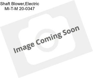 Shaft Blower,Electric MI-T-M 20-0347