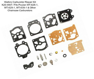 Walbro Carburetor Repair Kit K20-WAT / Fits Poulan WT-628-1, WT-629-1, WT-639-1 & Other Chainsaw Carburetors
