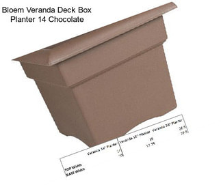 Bloem Veranda Deck Box Planter 14\