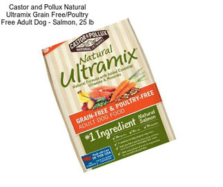 Castor and Pollux Natural Ultramix Grain Free/Poultry Free Adult Dog - Salmon, 25 lb