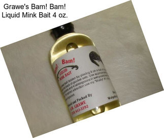 Grawe\'s Bam! Bam! Liquid Mink Bait 4 oz.