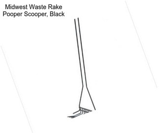 Midwest Waste Rake Pooper Scooper, Black