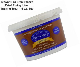 Stewart Pro-Treat Freeze Dried Turkey Liver Training Treat 1.5 oz. Tub
