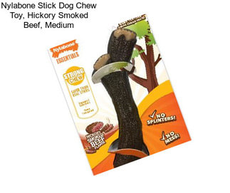 Nylabone Stick Dog Chew Toy, Hickory Smoked Beef, Medium