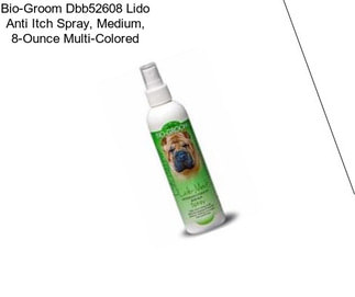 Bio-Groom Dbb52608 Lido Anti Itch Spray, Medium, 8-Ounce Multi-Colored