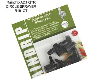 Raindrip ADJ QTR CIRCLE SPRAYER R191CT