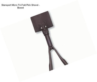 Stansport Micro Tri-Fold Pick Shovel - Boxed