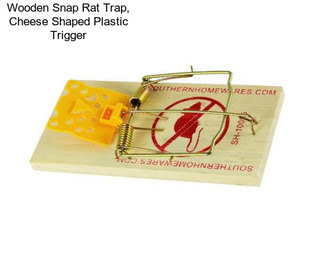 Wooden Snap Rat Trap, Cheese Shaped Plastic Trigger