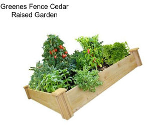 Greenes Fence Cedar Raised Garden