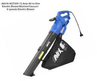 AAVIX AGT309 12 Amp All-in-One Electric Blower/Mulcher/Vacuum  6 speeds Electric Blower