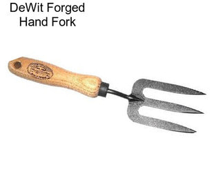 DeWit Forged Hand Fork