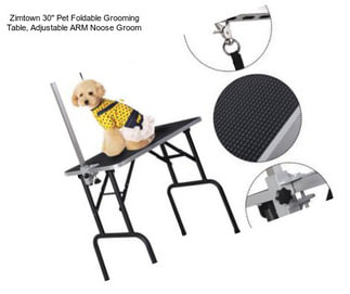 Zimtown 30\'\' Pet Foldable Grooming Table, Adjustable ARM Noose Groom