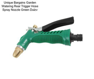 Unique Bargains Garden Watering Rear Trigger Hose Spray Nozzle Green Dulzv