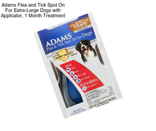 Adams Flea and Tick Spot On For Extra-Large Dogs with Applicator, 1 Month Treatment