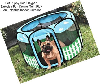 Pet Puppy Dog Playpen Exercise Pen Kennel Tent Play Pen Foldable Indoor Outdoor