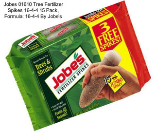 Jobes 01610 Tree Fertilizer Spikes 16-4-4 15 Pack, Formula: 16-4-4 By Jobe\'s