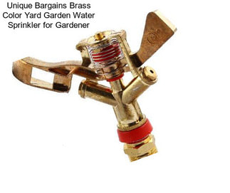 Unique Bargains Brass Color Yard Garden Water Sprinkler for Gardener