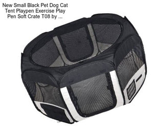 New Small Black Pet Dog Cat Tent Playpen Exercise Play Pen Soft Crate T08 by ...