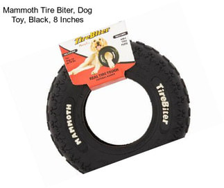 Mammoth Tire Biter, Dog Toy, Black, 8 Inches