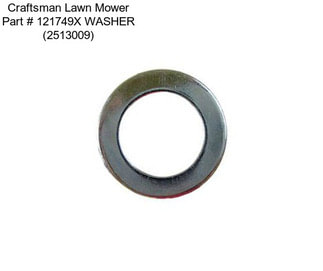 Craftsman Lawn Mower Part # 121749X WASHER (2513009)