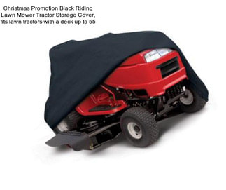 Christmas Promotion Black Riding Lawn Mower Tractor Storage Cover, fits lawn tractors with a deck up to 55\