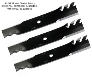 3 USA Mower Blades Ariens 03399704, 00273100, 04916400, 04917900, 36\