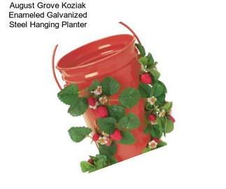 August Grove Koziak Enameled Galvanized Steel Hanging Planter