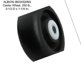 ALBION IB03X5206G Caster Wheel, 250 lb., 3-1/2 D x 1-1/4 In.