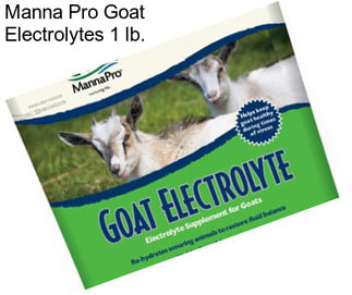 Manna Pro Goat Electrolytes 1 lb.