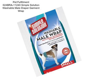 Pet Fulfillment 024BRA-11240 Simple Solution Washable Male Diaper Garment Wrap