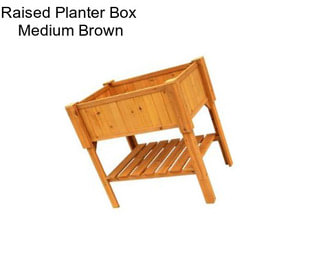 Raised Planter Box  Medium Brown