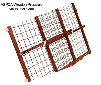 ASPCA Wooden Pressure Mount Pet Gate