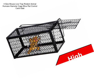 4 Size Mouse Live Trap Rodent Animal Humane Hamster Cage Mice Rat Control Catch Bait