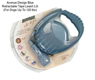 Avenue Design Blue Retractable Tape Leash LG (For Dogs Up To 120 lbs)