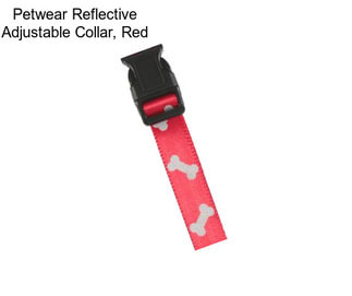 Petwear Reflective Adjustable Collar, Red