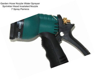 Garden Hose Nozzle Water Sprayer Sprinkler Head Insalated Nozzle 7 Spray Parrens